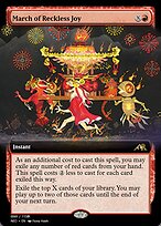 Magic the Gathering Card - March of Reckless Joy - MTG Circle