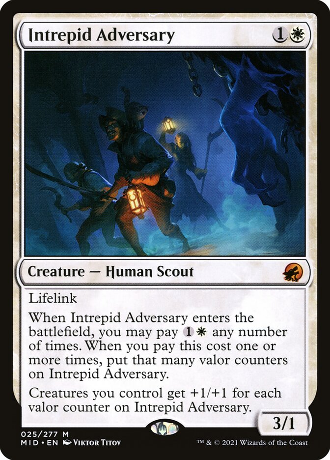 Magic the Gathering Card - Intrepid Adversary - MTG Circle