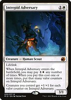 Magic the Gathering Card - Intrepid Adversary - MTG Circle