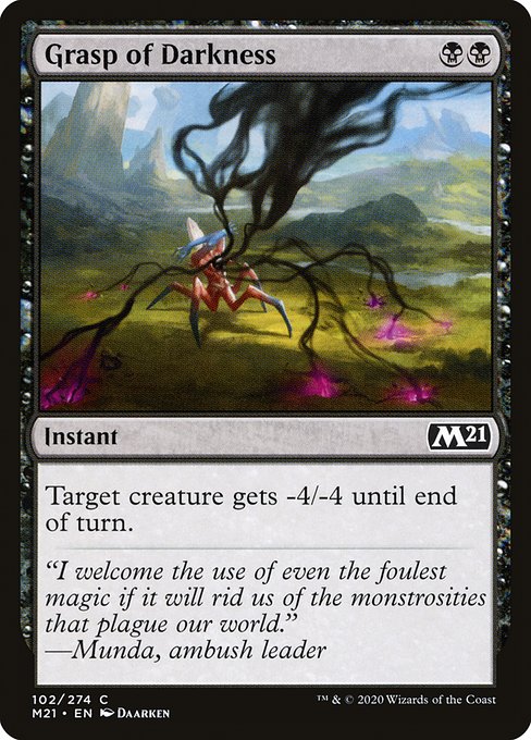 Magic the Gathering Card - Grasp of Darkness - MTG Circle