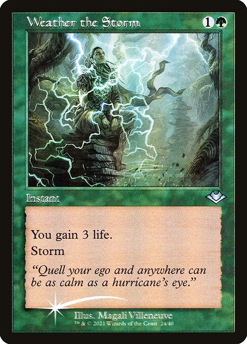 Magic the Gathering Card - Weather the Storm - MTG Circle