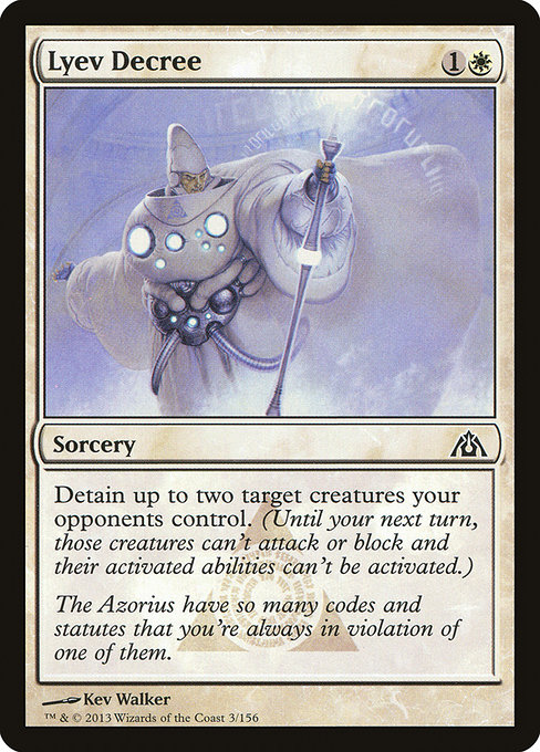 Magic the Gathering Card - Lyev Decree - MTG Circle