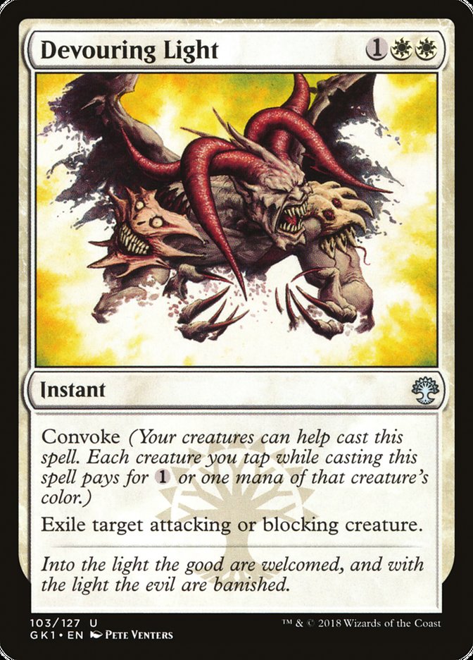 Magic the Gathering Card - Devouring Light - MTG Circle