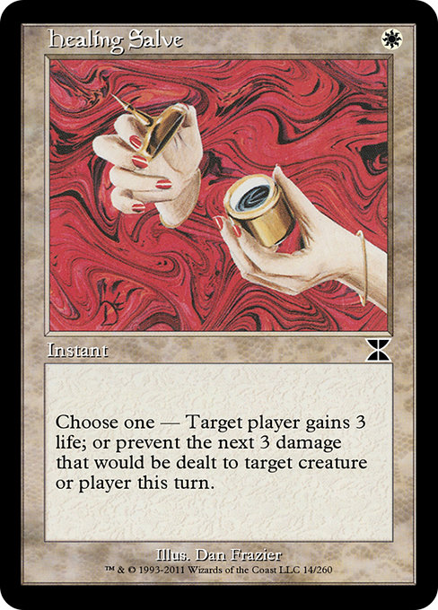 Magic the Gathering Card - Healing Salve - MTG Circle