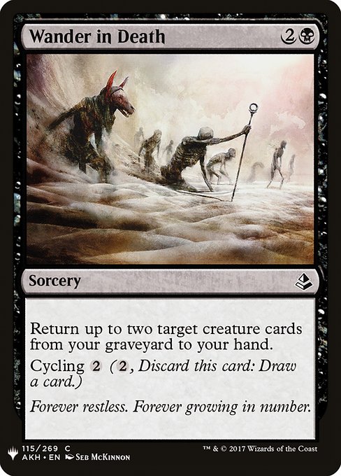 Magic the Gathering Card - Wander in Death - MTG Circle
