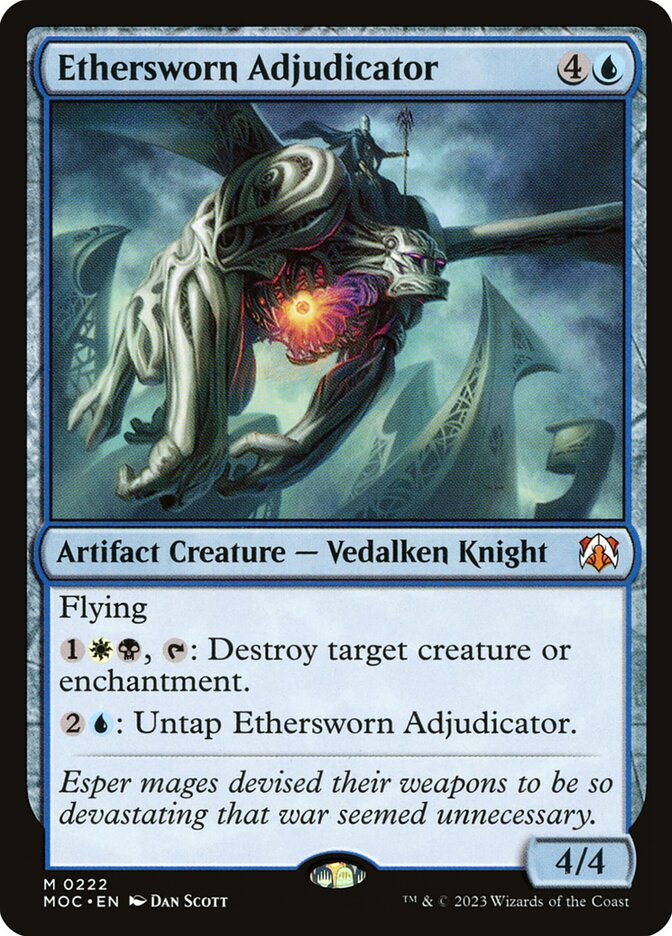 Magic the Gathering Card - Ethersworn Adjudicator - MTG Circle