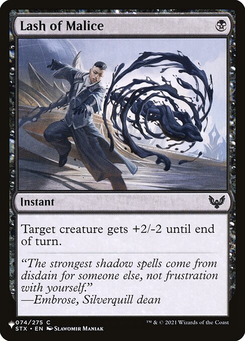 Magic the Gathering Card - Lash of Malice - MTG Circle