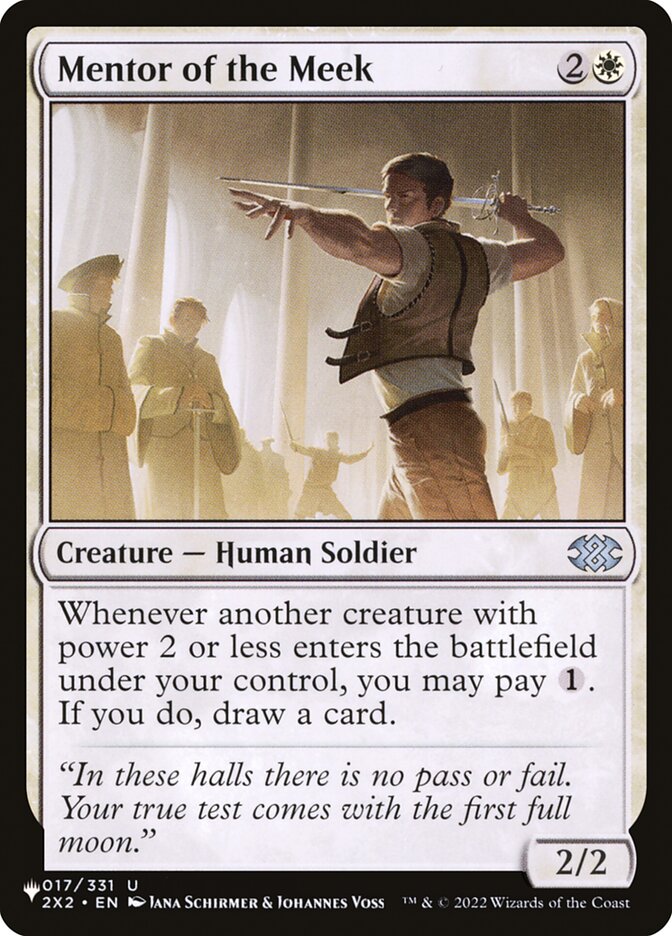 Magic the Gathering Card - Mentor of the Meek - MTG Circle