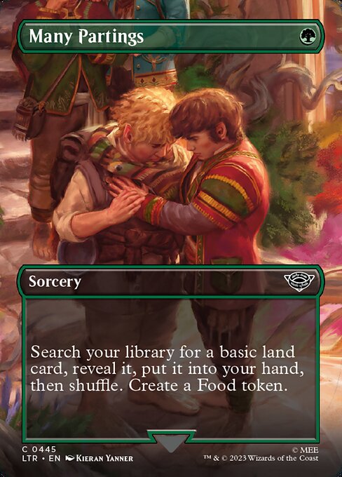 Magic the Gathering Card - Many Partings - MTG Circle