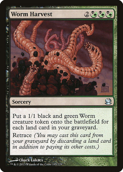 Magic the Gathering Card - Worm Harvest - MTG Circle