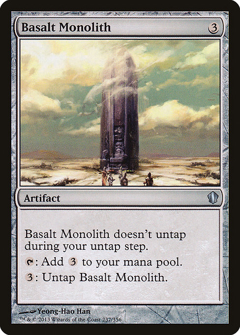 Magic the Gathering Card - Basalt Monolith - MTG Circle
