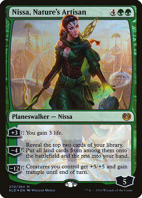 Magic the Gathering Card - Nissa, Nature's Artisan - MTG Circle