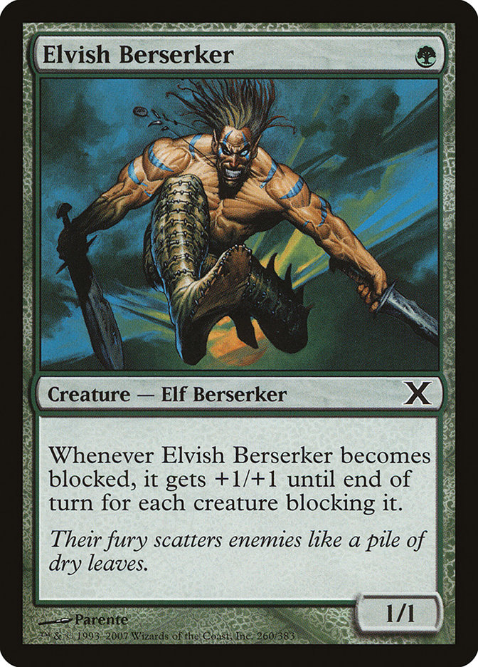 Magic the Gathering Card - Elvish Berserker - MTG Circle