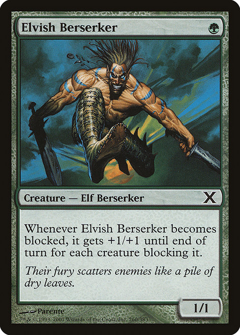 Magic the Gathering Card - Elvish Berserker - MTG Circle