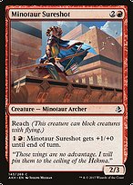 Magic the Gathering Card - Minotaur Sureshot - MTG Circle