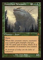 Magic the Gathering Card - Craterhoof Behemoth - MTG Circle