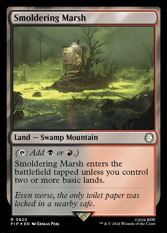 Magic the Gathering Card - Smoldering Marsh - MTG Circle