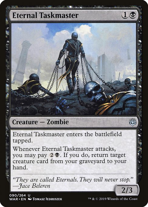 Magic the Gathering Card - Eternal Taskmaster - MTG Circle