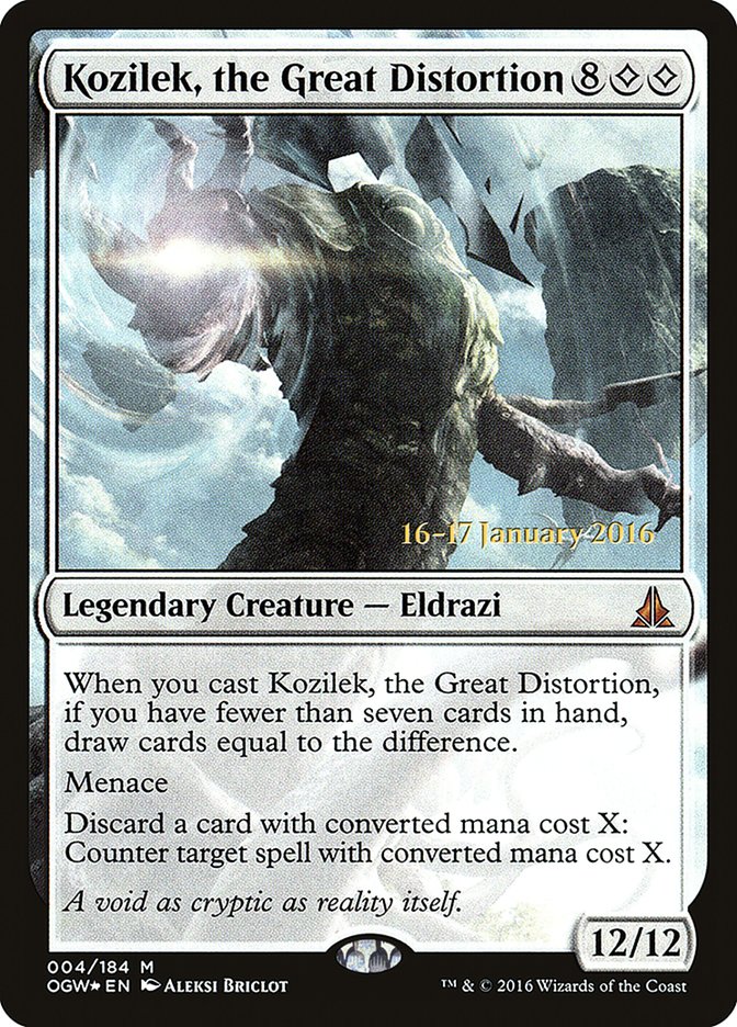 Magic the Gathering Card - Kozilek, the Great Distortion - MTG Circle
