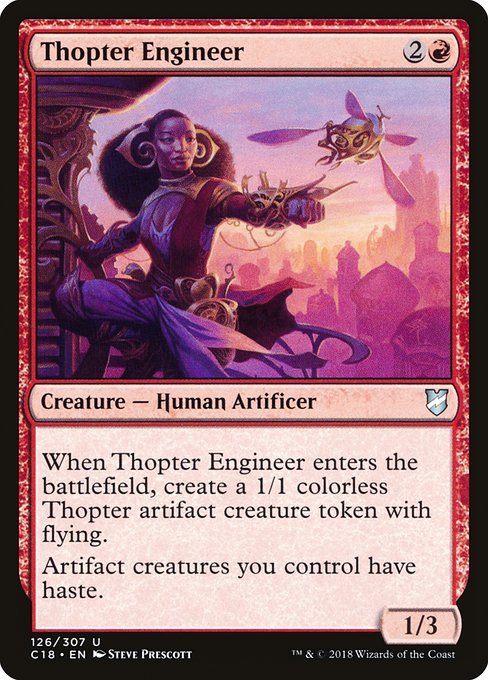 Magic the Gathering Card - Thopter Engineer - MTG Circle