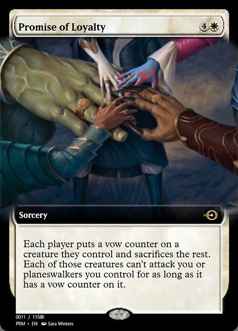 Magic the Gathering Card - Promise of Loyalty - MTG Circle