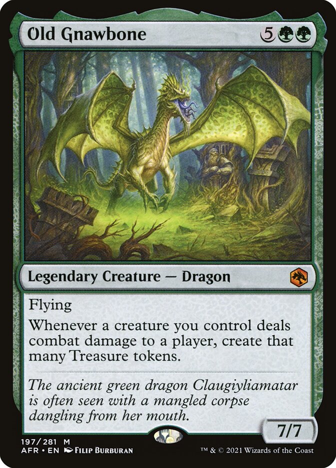 Magic the Gathering Card - Old Gnawbone - MTG Circle