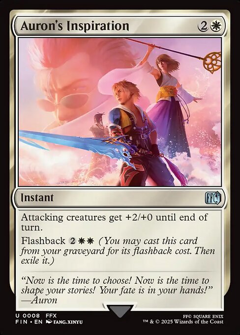 Magic the Gathering Card - Auron's Inspiration - MTG Circle
