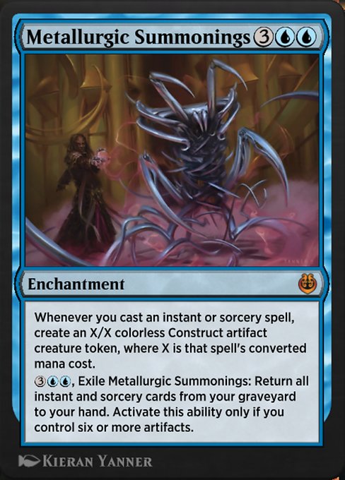Magic the Gathering Card - Metallurgic Summonings - MTG Circle