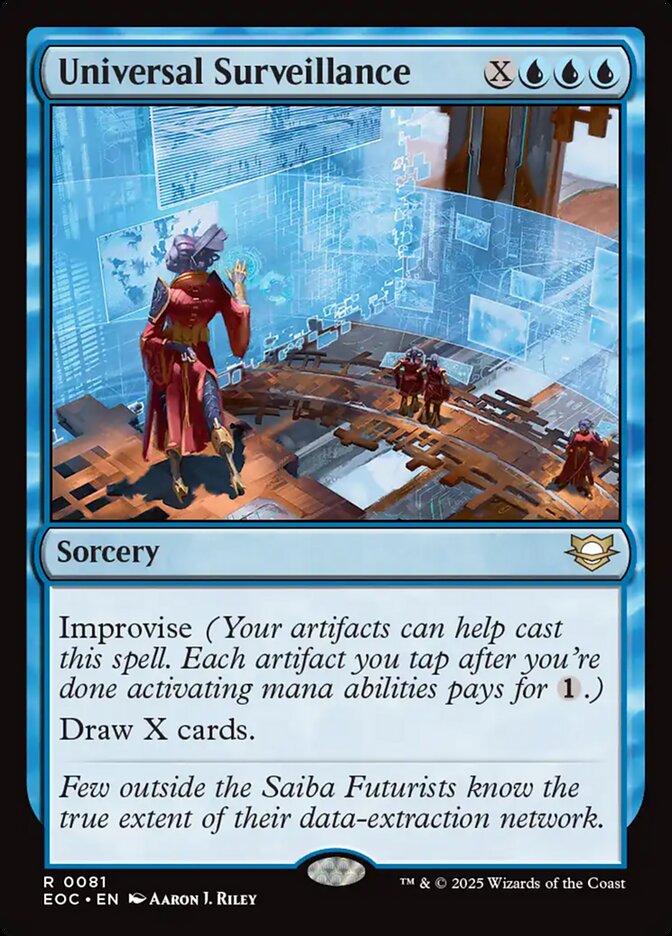 Magic the Gathering Card - Universal Surveillance - MTG Circle