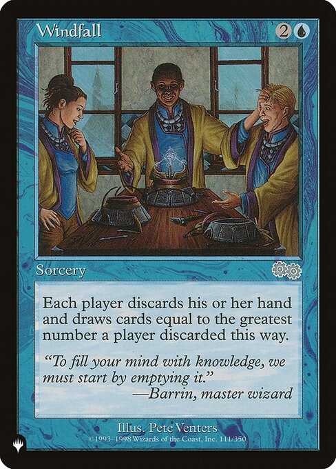 Magic the Gathering Card - Windfall - MTG Circle