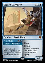 Magic the Gathering Card - Brazen Borrower // Petty Theft - MTG Circle