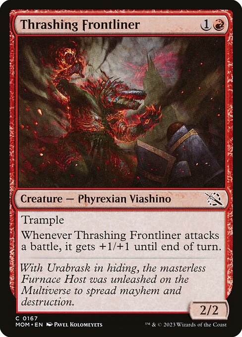 Magic the Gathering Card - Thrashing Frontliner - MTG Circle