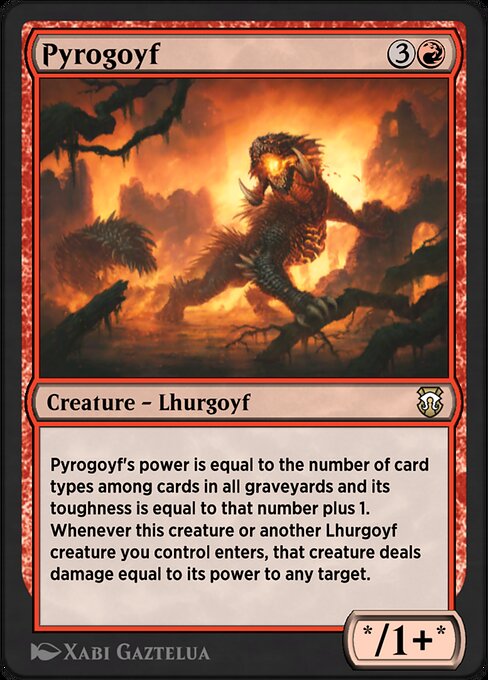Magic the Gathering Card - Pyrogoyf - MTG Circle