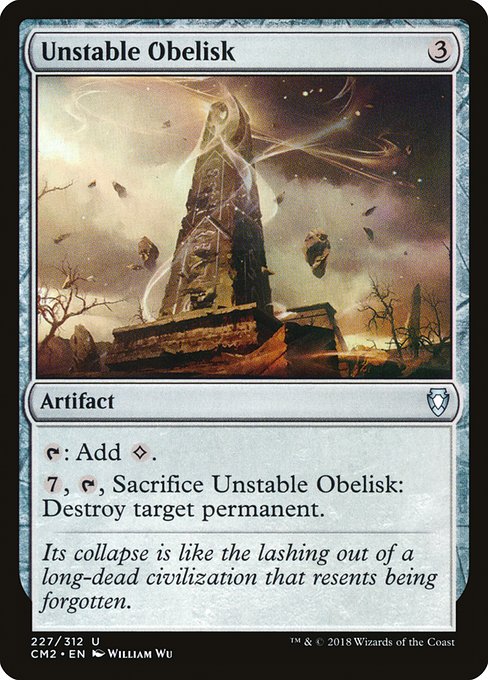 Magic the Gathering Card - Unstable Obelisk - MTG Circle