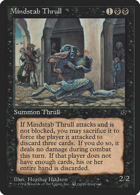 Magic the Gathering Card - Mindstab Thrull - MTG Circle