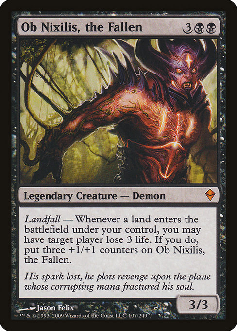 Magic the Gathering Card - Ob Nixilis, the Fallen - MTG Circle