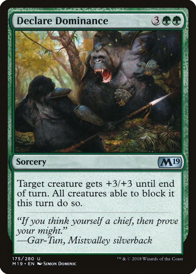 Magic the Gathering Card - Declare Dominance - MTG Circle