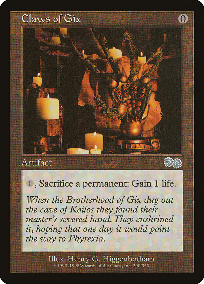 Magic the Gathering Card - Claws of Gix - MTG Circle