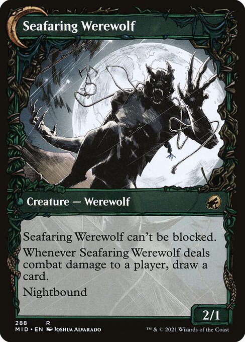 Magic the Gathering Card - Seafaring Werewolf - MTG Circle