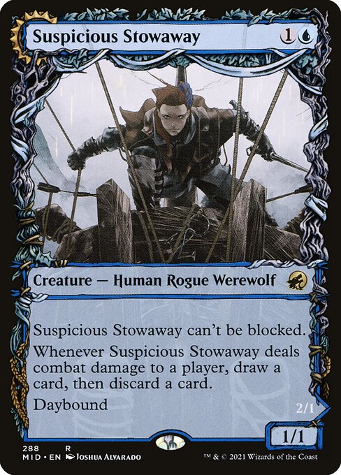 Magic the Gathering Card - Suspicious Stowaway - MTG Circle