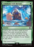 Magic the Gathering Card - Commune with Beavers - MTG Circle