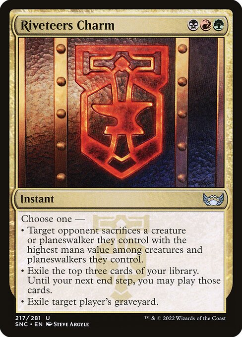 Magic the Gathering Card - Riveteers Charm - MTG Circle
