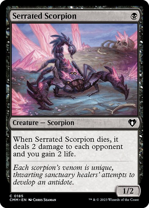Magic the Gathering Card - Serrated Scorpion - MTG Circle