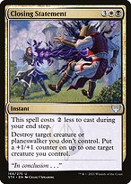 Magic the Gathering Card - Closing Statement - MTG Circle