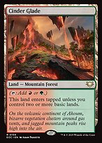 Magic the Gathering Card - Cinder Glade - MTG Circle