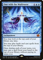 Magic the Gathering Card - One with the Multiverse - MTG Circle