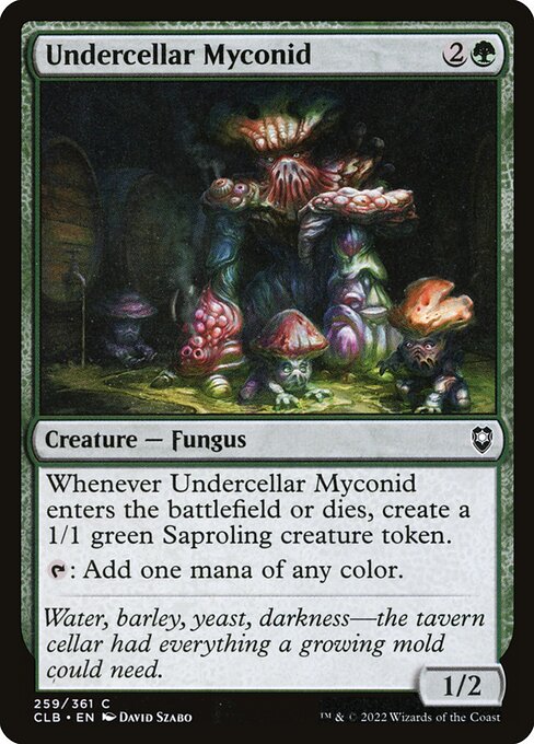 Magic the Gathering Card - Undercellar Myconid - MTG Circle