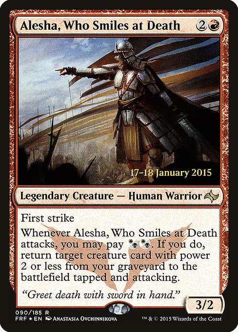 Magic the Gathering Card - Alesha, Who Smiles at Death - MTG Circle