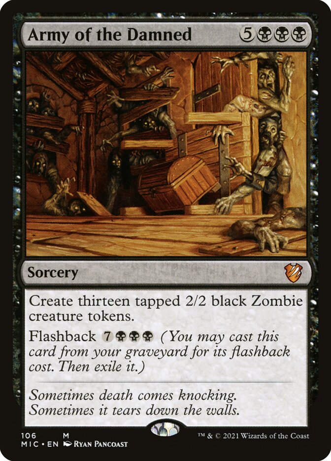 Magic the Gathering Card - Army of the Damned - MTG Circle