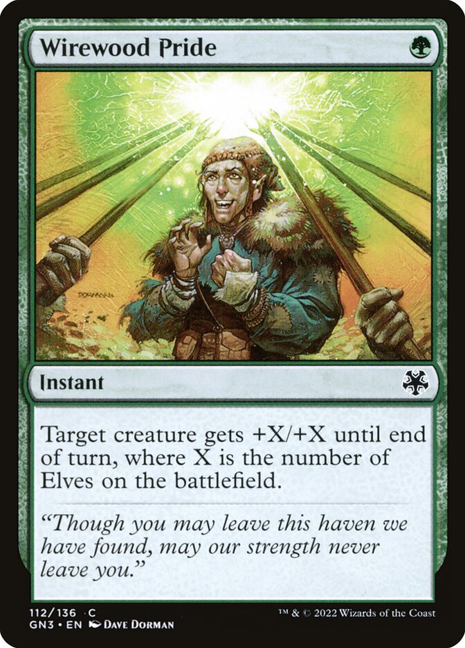 Magic the Gathering Card - Wirewood Pride - MTG Circle